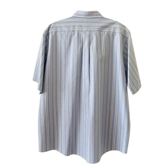 L.L.Bean Wrinkle Resistant Striped Short Sleeve‎ Button Down Shirt XL - Picture 2 of 7